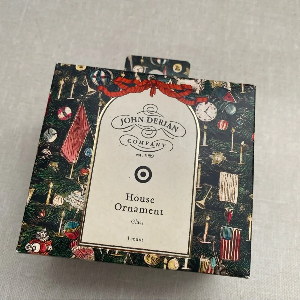 John Derian for Target 2025 Glass House Home Ornament Holiday NIB Ltd Edition‎